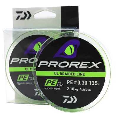 Шнур Daiwa Prorex UL Braid PE #0.3 135m 2.10kg (12996-003)