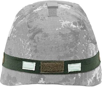 Лента Defcon5 на шлем эластичная со светоотражающими вставками оливковый 14220239 фото