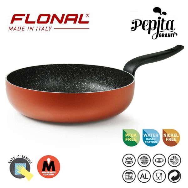 Сковорода Flonal Pepita Granit 24 см (PGFPB2450), Червоний