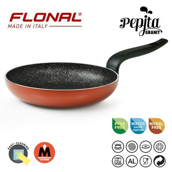 Сковорода Flonal Pepita Granit 24 см (PGFPS2450), Червоний