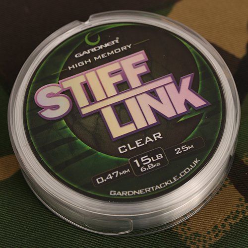 Поводочний матеріал Gardner STIFF-LINK, 0,55 мм, 25 lb, 11,3 кг, clear (STL25C)