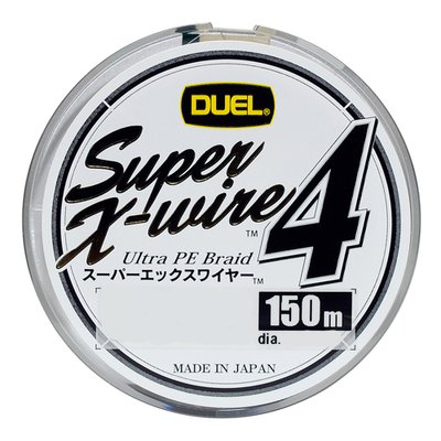 Шнур Duel Super X-Wire 4 150m Silver 8kg 0.17mm #1.0 (H3581-S)