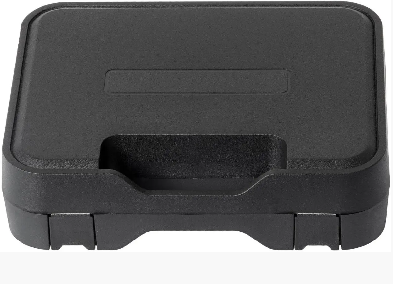 Кейс MEGAline пістолетний 245х177х71mm, пластиковий,кліпси, кубики к:чорний