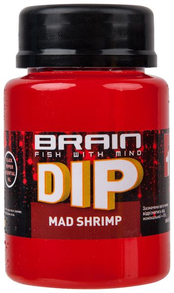 Дип для бойлов Brain F1 Mad Shrimp (креветка) 100ml, 18580314