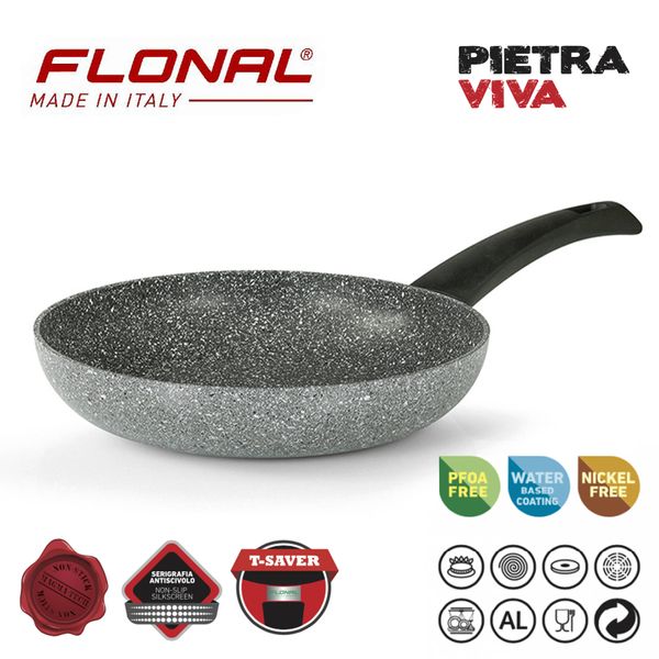 Сковорода Flonal Pietra Viva 18 см (PV8PS1870), Темно-сірий