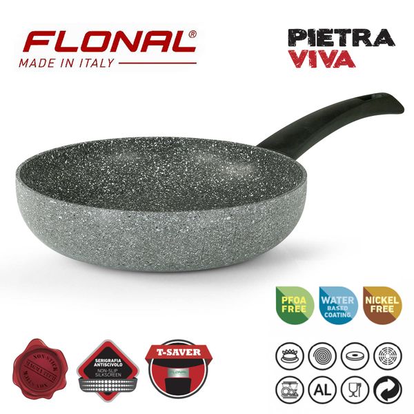 Сковорода Flonal Pietra Viva 26 см (PV8PB2670), Темно-сірий