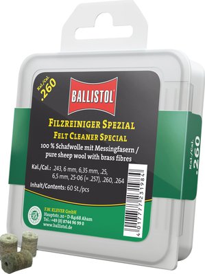 Патч для чистки Ballistol войлочный специальный 6.5мм 60шт/уп