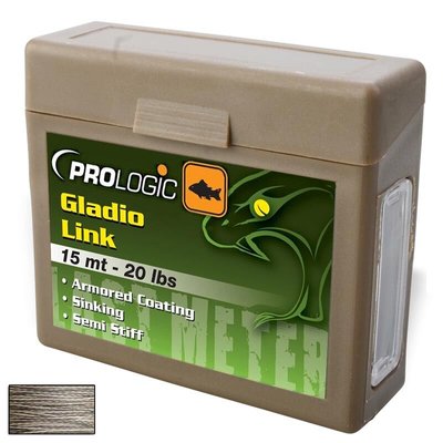 Повідковий матеріал Prologic Gladio Link 15м Coated Camo Brown