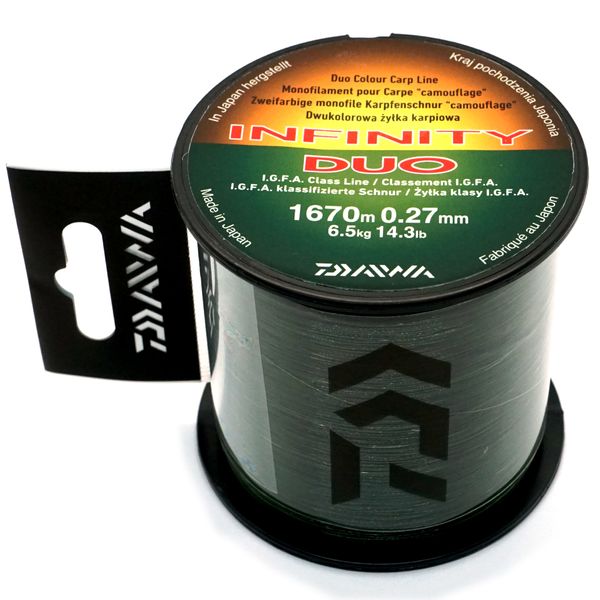 Жилка Daiwa Infinity Duo Carp 0.31mm 1210м (12981-031)