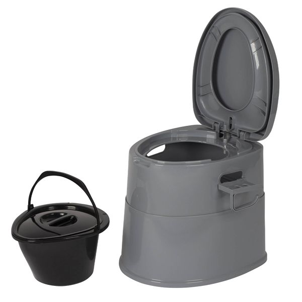 Біотуалет Bo-Camp Portable Toilet Comfort 7 літрів сірий, Сірий