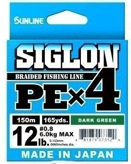 Шнур Sunline Siglon PE х4 300m (темн-зел.), 0.171, 7,7кг