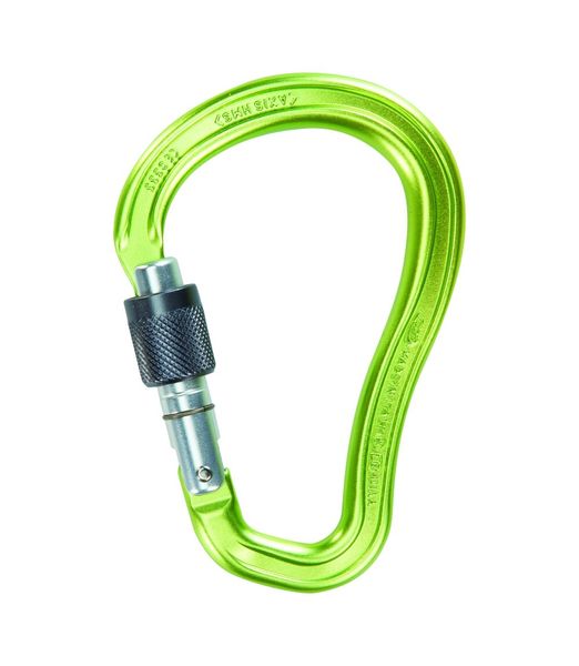 Карабін Climbing Tehcnology Axis HMS SG screw lock green anodized - grey, 2C38500 ZZB