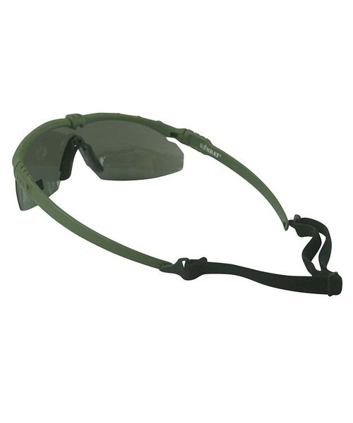 Окуляри тактичні KOMBAT UK Ranger Glasses Smoke Lenses, оливковий