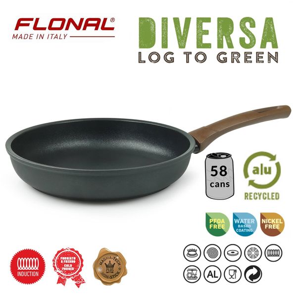 Сковорода Flonal Diversa 24 см (DIVPD2430), Черный