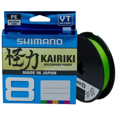 Шнур Shimano Kairiki 8 PE (Mantis Green) 150m