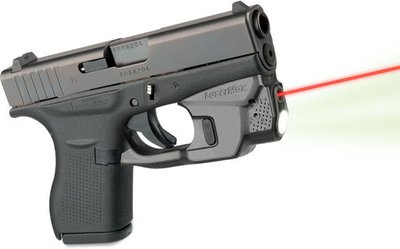 Целеуказатель LaserMax на скобу для Glock 42/43 с фонарем красный