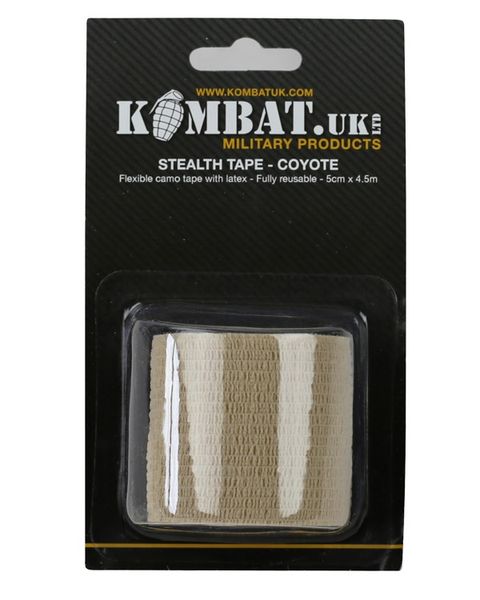 Стрічка маскувальна KOMBAT UK Stealth tape Койот