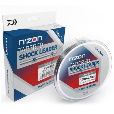 Шоклидер Daiwa N`Zon Tapered Shock Leader 5х10m 0.18-0.25mm (12405-125)