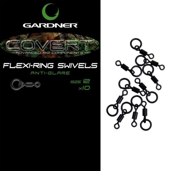 Вертлюжок с кольцом Gardner covert flexi-ring swivel anti glare №8 (10шт)