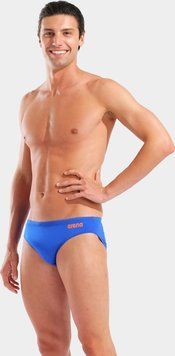 Плавки Arena TEAM SWIM BRIEFS SOLID синій, помаранчевий Чол 100