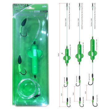 Оснащення сомове MADCAT&reg; Screaming Profi River Rig "WORM & SQUID" L,1,8м 60гр