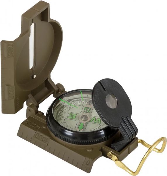 Компас Highlander Heavy Duty Folding Compass Olive (COM005)