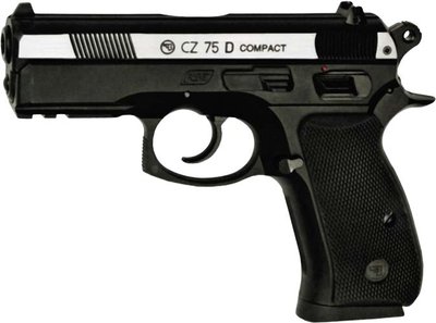 Пистолет пневматический ASG CZ 75D Compact 4,5 мм вставка никель, 23702521