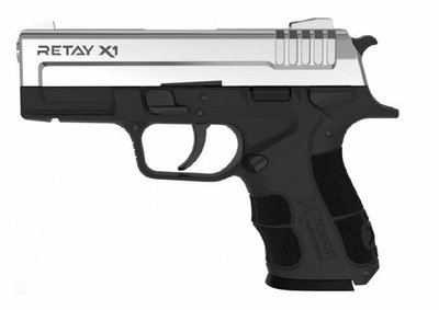 Пистолет стартовый Retay X1 кал 9мм Цвет nickel