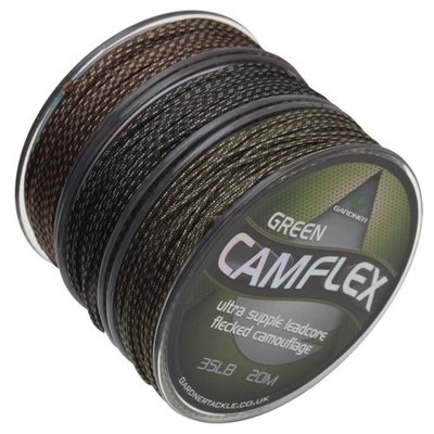 Лидкор Gardner Leadcore Camflex, 35lb (15,9кг), 20 м, Camo silt