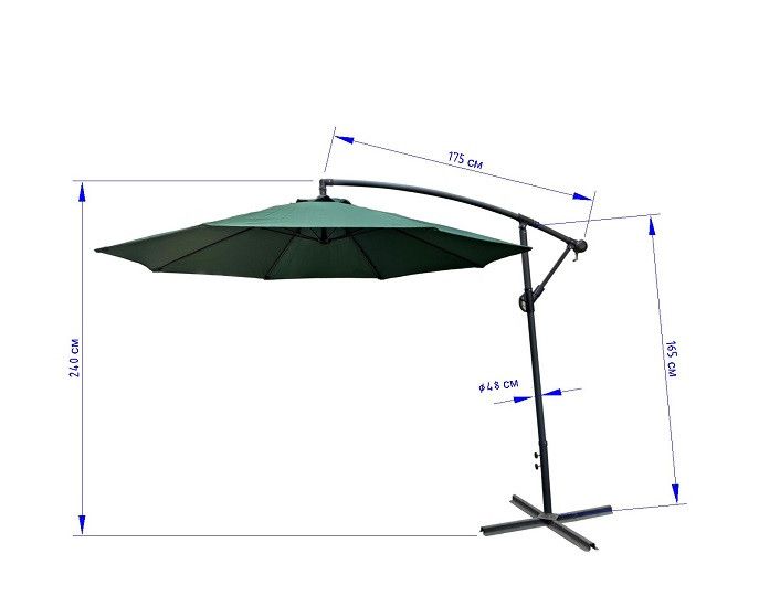 Зонт садовый Time Eco ТЕ-009-300