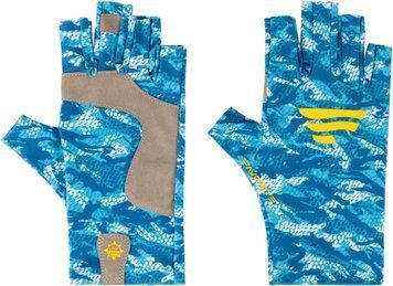 Перчатки Favorite Solar Fishing Gloves 5 Cut S/M ц:white/blue, S/M