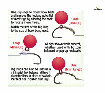 Колечки для крючков Gardner Rig Rings 3mm (10шт)