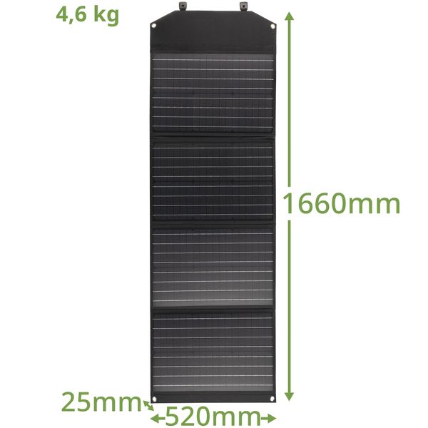 Портативное зарядное устройство солнечная панель Bresser Mobile Solar Charger 120 Watt USB DC (3810070)