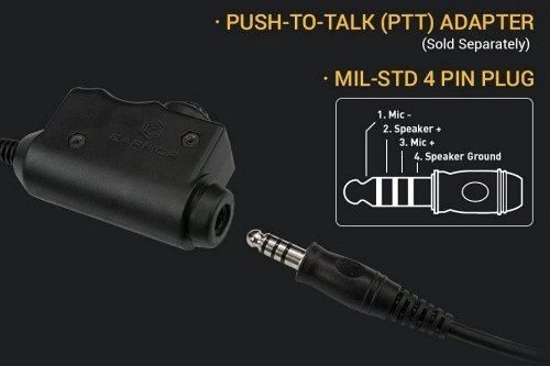 Тактична гарнітура PTT EARMOR M52 PTT for Motorola DP44xx, DP46xx, DP48xx series