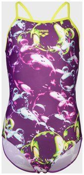 Купальник закрытый для девочек Arena SOAP BUBBLES SWIMSUIT LIGHT DR