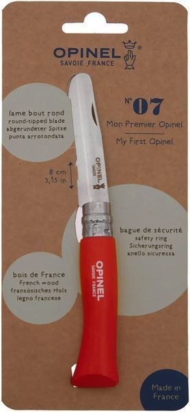 Ніж Opinel №7 VRI Inox "My First Opinel" Red