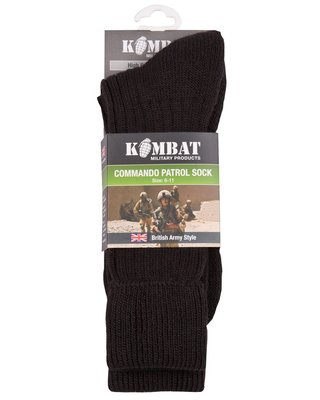 Шкарпетки KOMBAT UK Patrol Socks 40-45р Чорний
