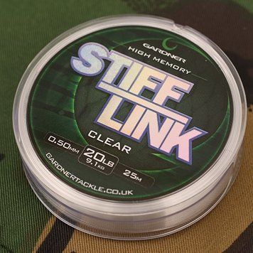 Поводочний матеріал Gardner STIFF-LINK, 0,55 мм, 25 lb, 11,3 кг, clear (STL25C)