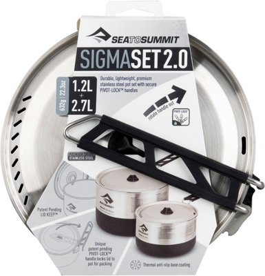 Набір посуду Sea To Summit Sigma Pot Set 2.0 Silver