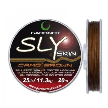 Поводочний матеріал Gardner SLY SKIN, 15lb, 6,8кг, Зелений (XSLY15G)