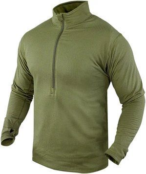 Термосвитер Condor-Clothing BASE II ZIP PULLOVER M ц:оливковый, 2XL