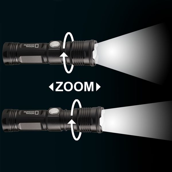 Фонарь National Geographic Iluminos Led Zoom Flashlight 1000лм (9082400)