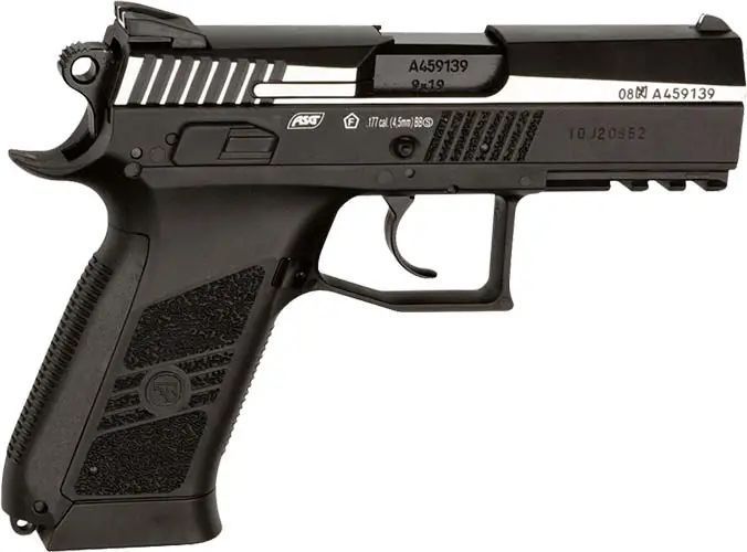 Пістолет пневматичний ASG CZ 75 P-07 Duty Nickel Blowback CO2 BB кал. 4.5 мм