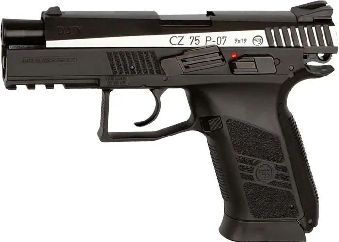 Пістолет пневматичний ASG CZ 75 P-07 Duty Nickel Blowback CO2 BB кал. 4.5 мм