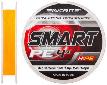 Шнур Favorite Smart PE 4x 150м Оrange