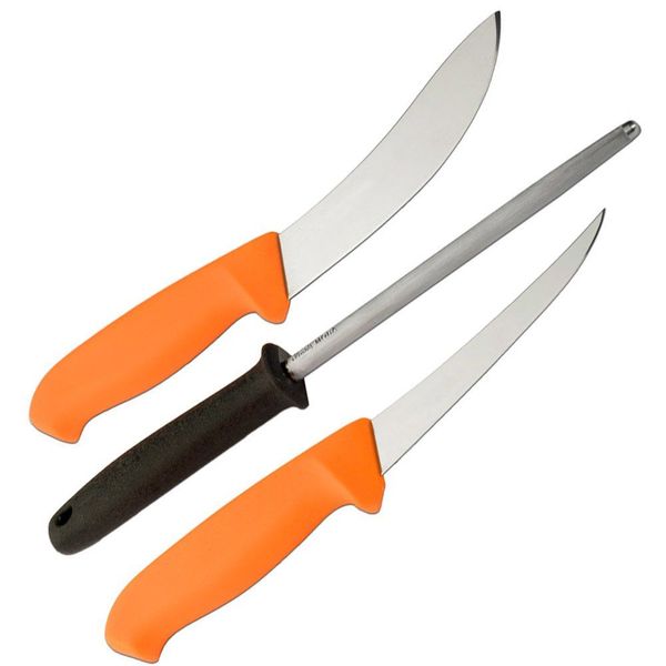 Набор Morakniv Hunting Set Orange 2 Knives+Sharpener, 23050113