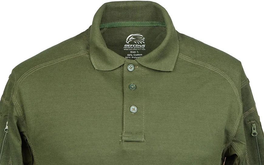 Теніска поло Defcon 5 Tactical Polo Short Sleeves with Pocket M OD Green, M