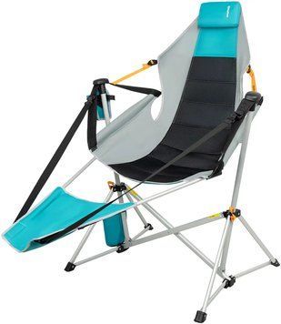 Крісло-гамак KingCamp Orchid with Footrest Blue/Grey