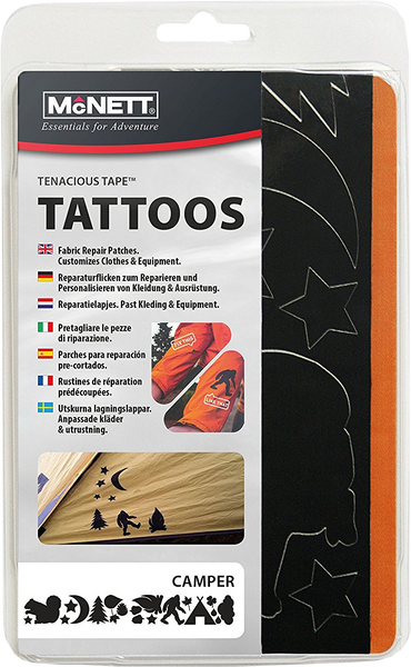 MCN.(GA) 91121-010 Tenacious Repair Tape Tattoos Camper in Clamshell заплаты (McNett GA))