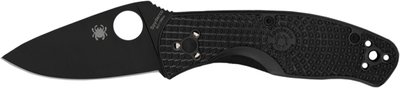 Ніж Spyderco Persistence FRN Black Blade, сталь - 8Cr13MoV, руків’я - FRN, довжина клинка - 70 мм, довжина загальна - 174 мм, звичайна різальна кромка, кліпса